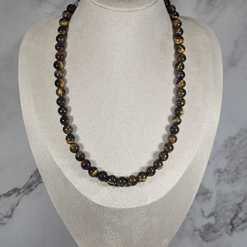 Brown Tigers Eye Necklace - Artemis