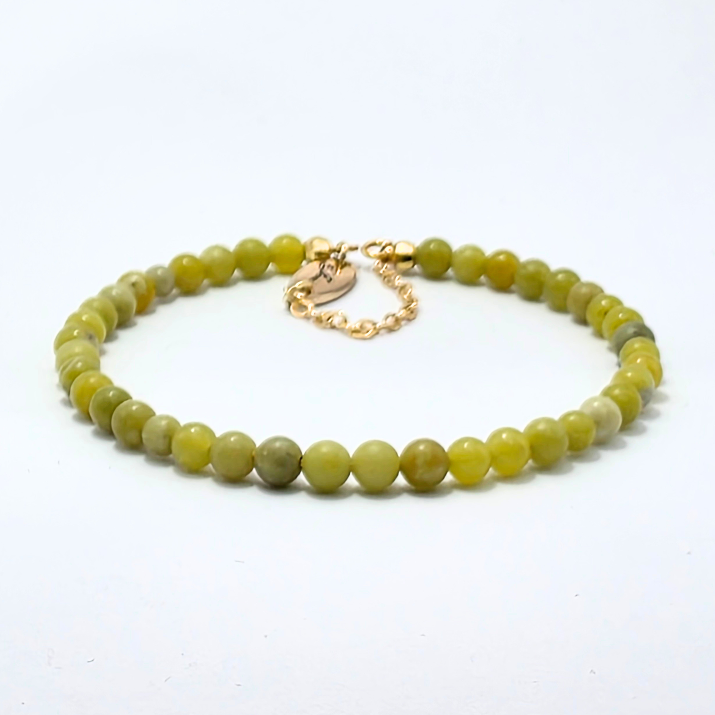 Taiwan Jade 4mm Single Strand Bracelet