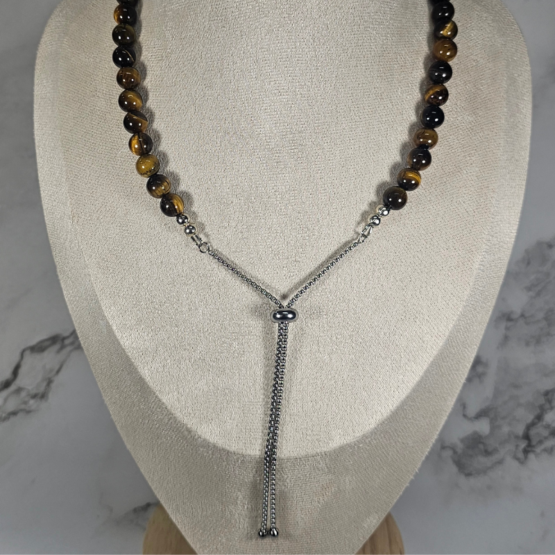 Brown Tigers Eye Necklace - Artemis