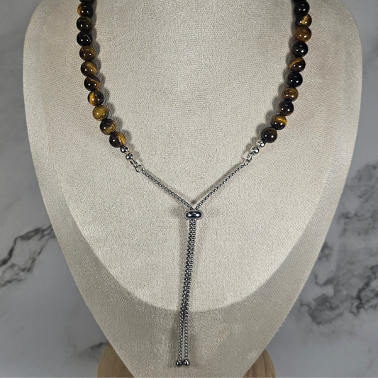 Brown Tigers Eye Necklace - Artemis