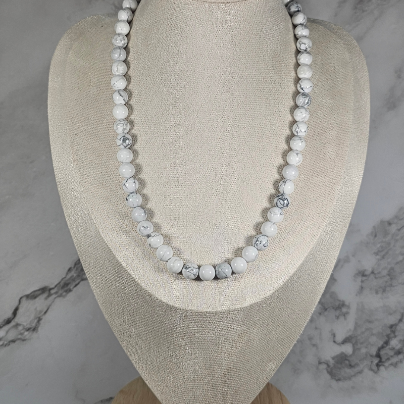 Howlite Necklace- Artemis