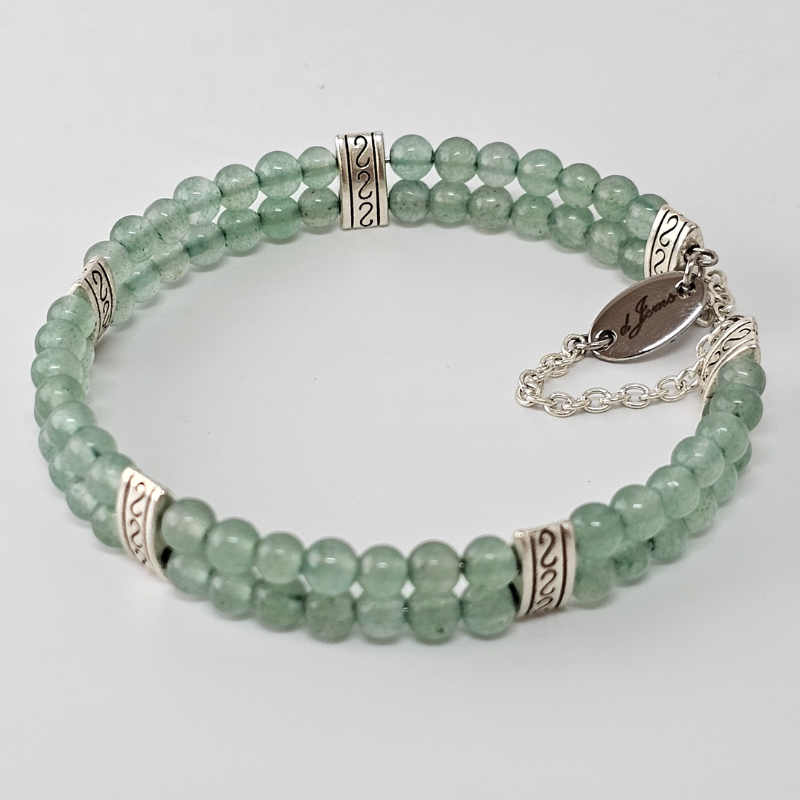 Green Aventurine 4mm Double Strand Bracelet