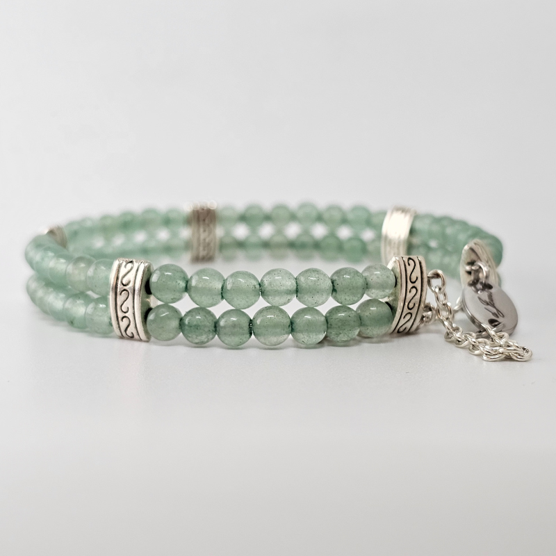 Green Aventurine 4mm Double Strand Bracelet