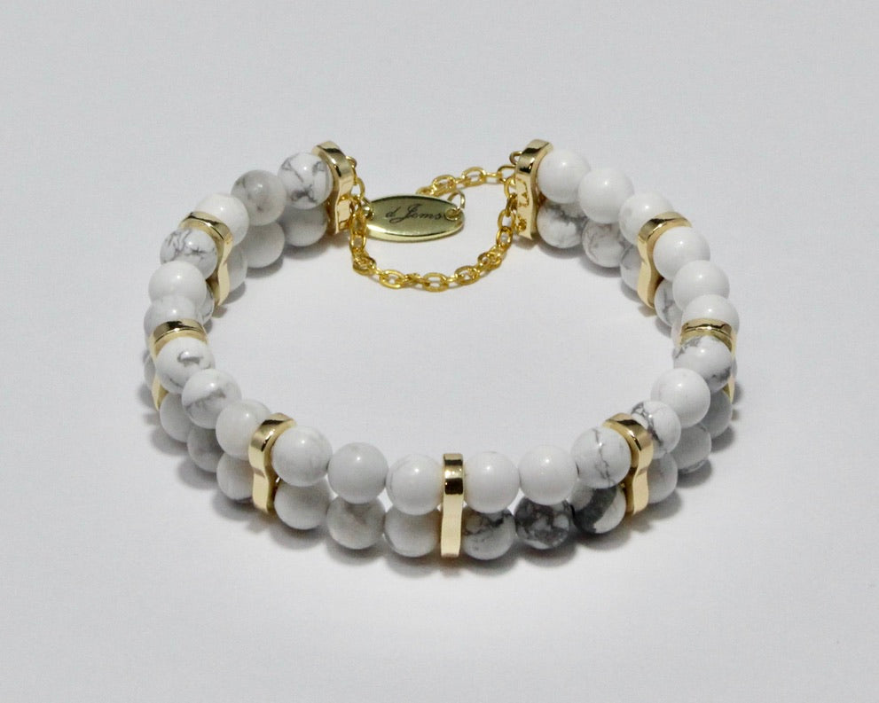 Howlite Bracelet – Handmade Jewelry by dJems