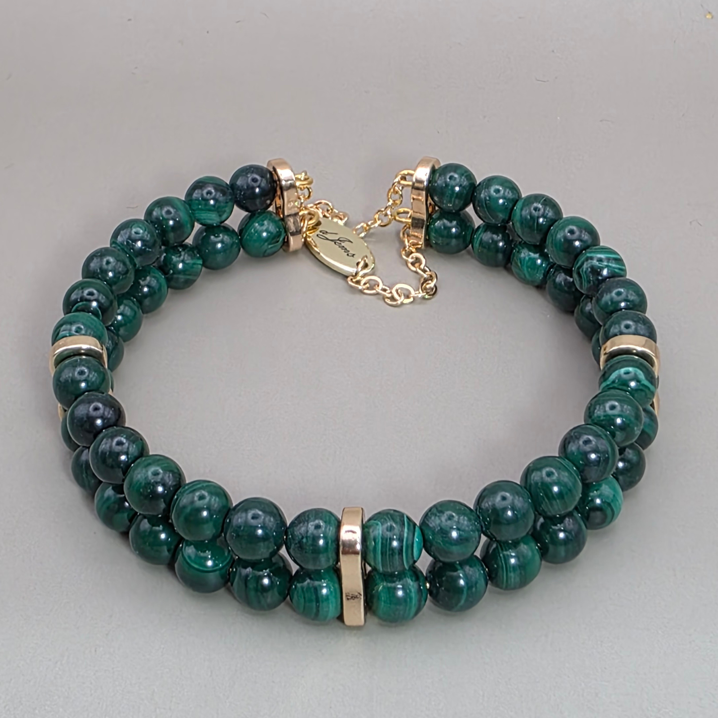 Malachite Double Strand Bracelet