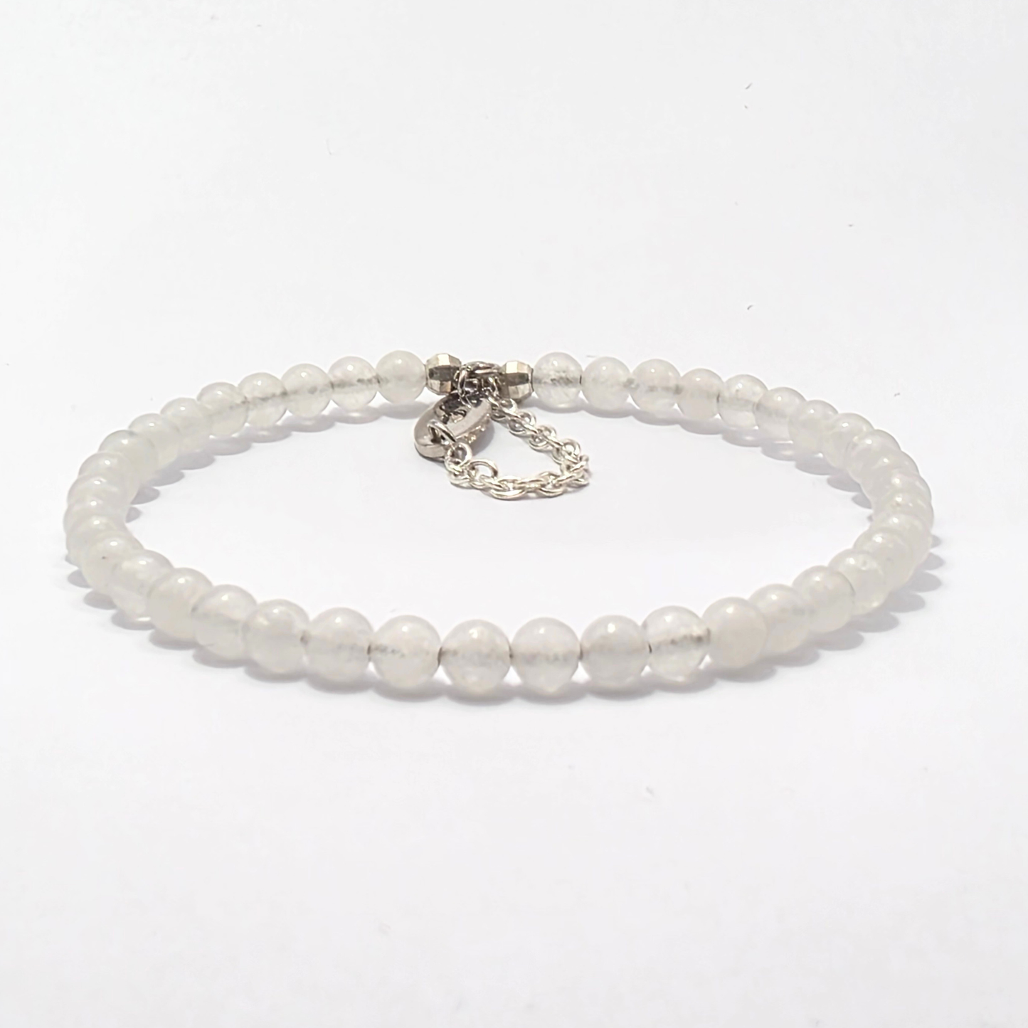 White Jade 4mm Single Strand