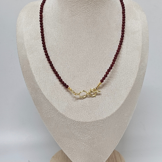 Carnelian & Black Onyx Necklace- Aurora