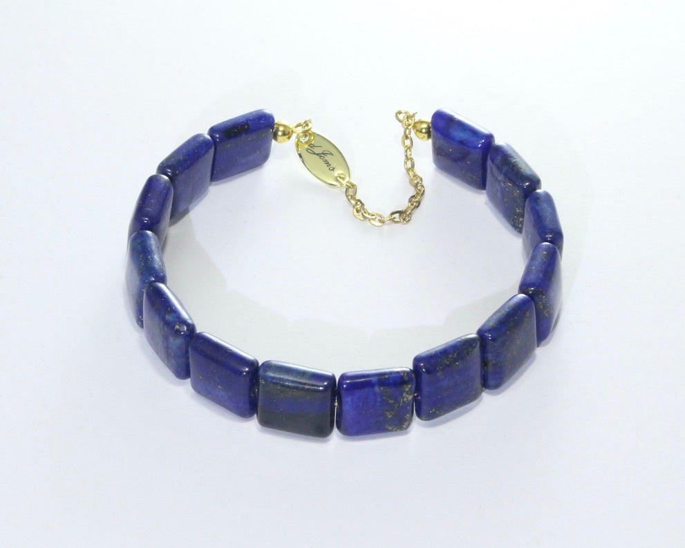 Lapis Lazuli Square Bracelet – Handmade Jewelry by dJems