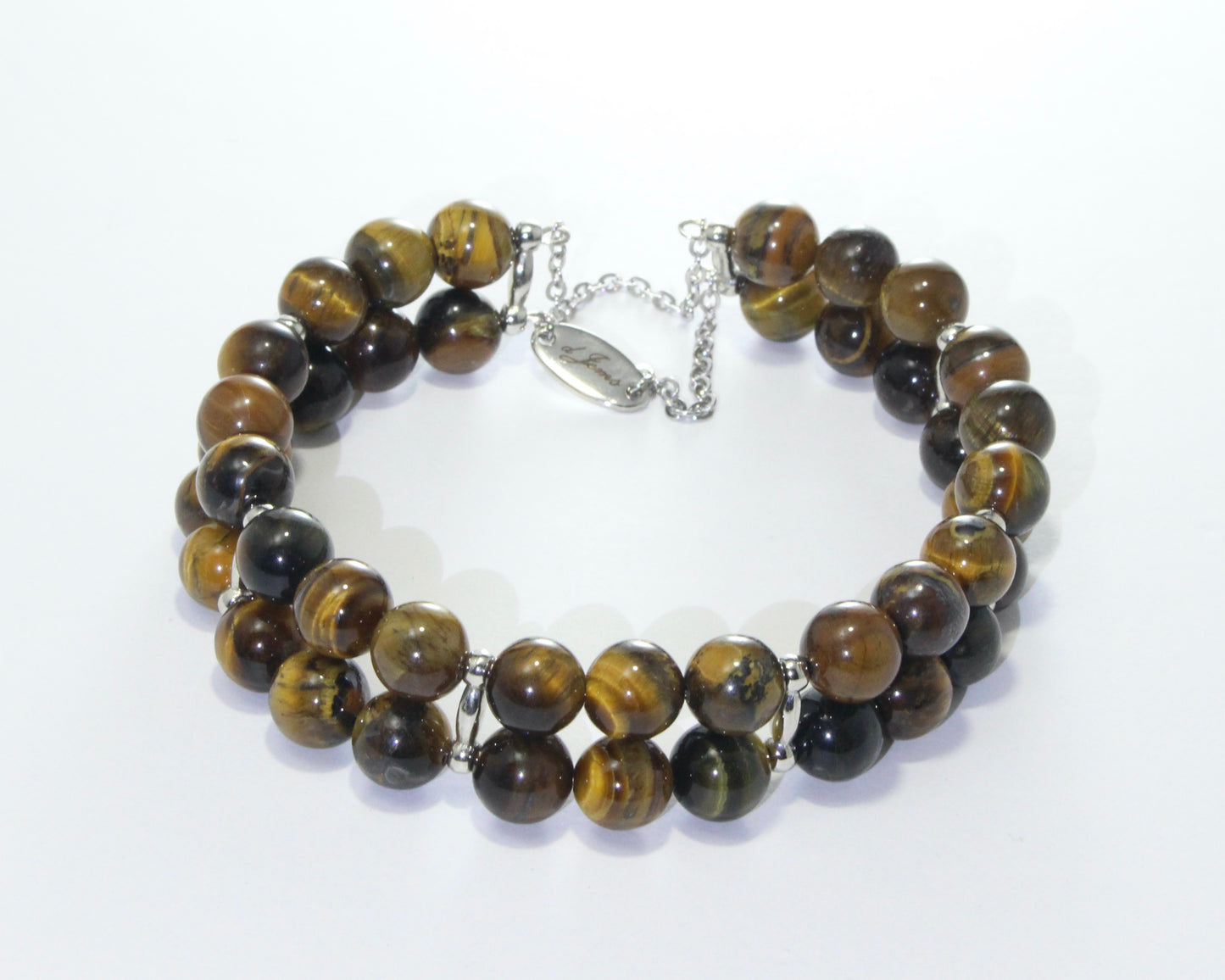 Brown Tiger's Eye Double Bracelet – Handmade Jewelry by dJems