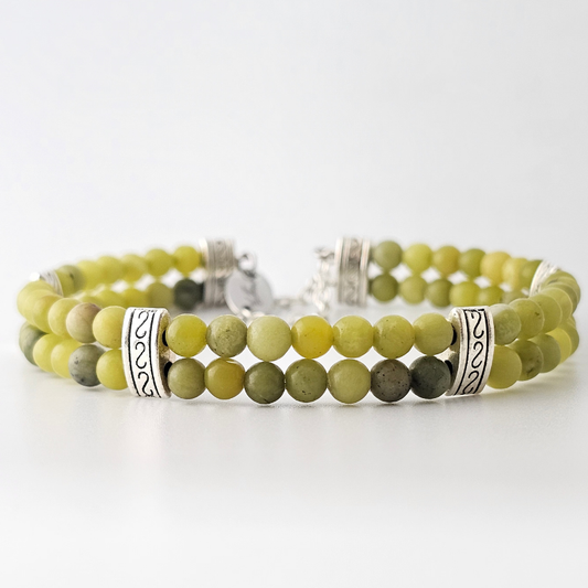 Taiwan Jade 4mm Double Strand Bracelet