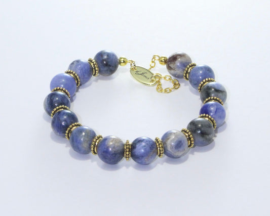 Sodalite Bracelet with Spacers