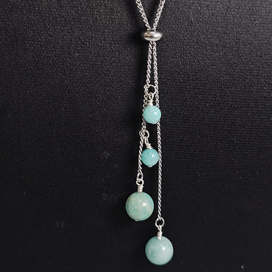 Amazonite Necklace- Athena