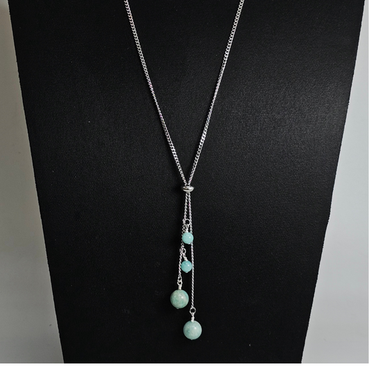 Amazonite Necklace- Athena