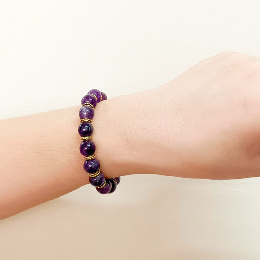 Amethyst Bracelet with Spacers