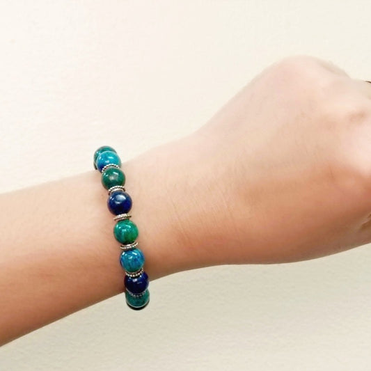 Azurite Bracelet with Spacers