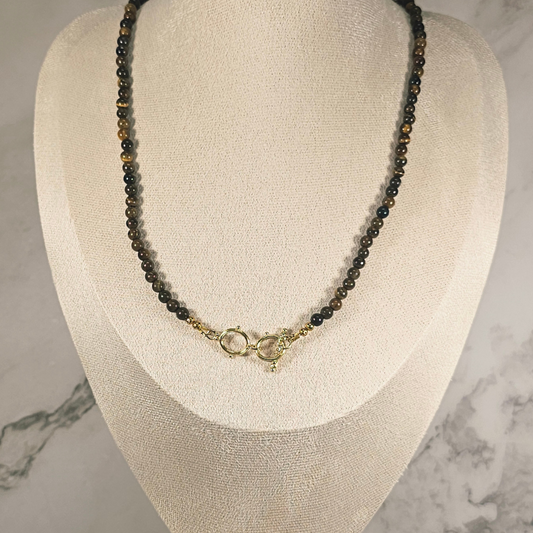 Brown Tiger's eye Necklace- Aurora