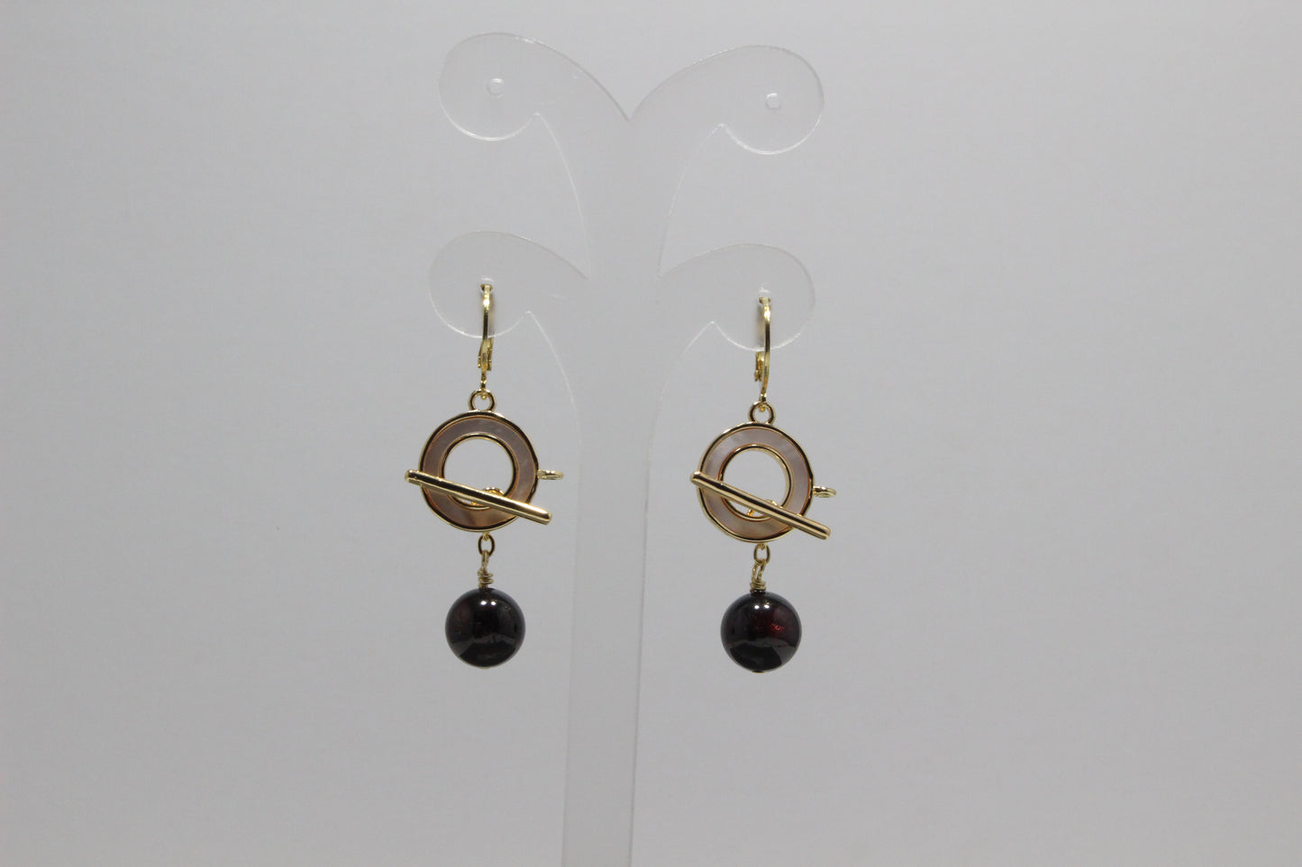 Garnet Drop Earring