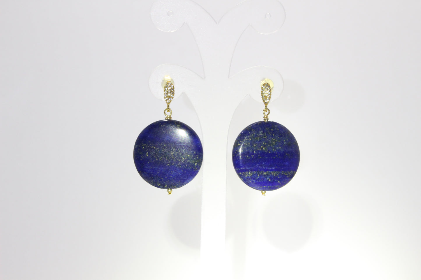 Lapis Lazuli Round Drop/Stud Earring