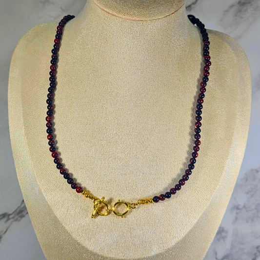 Red Tiger's Eye Necklace- Aurora