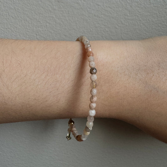 Faceted Sunstone Bracelet