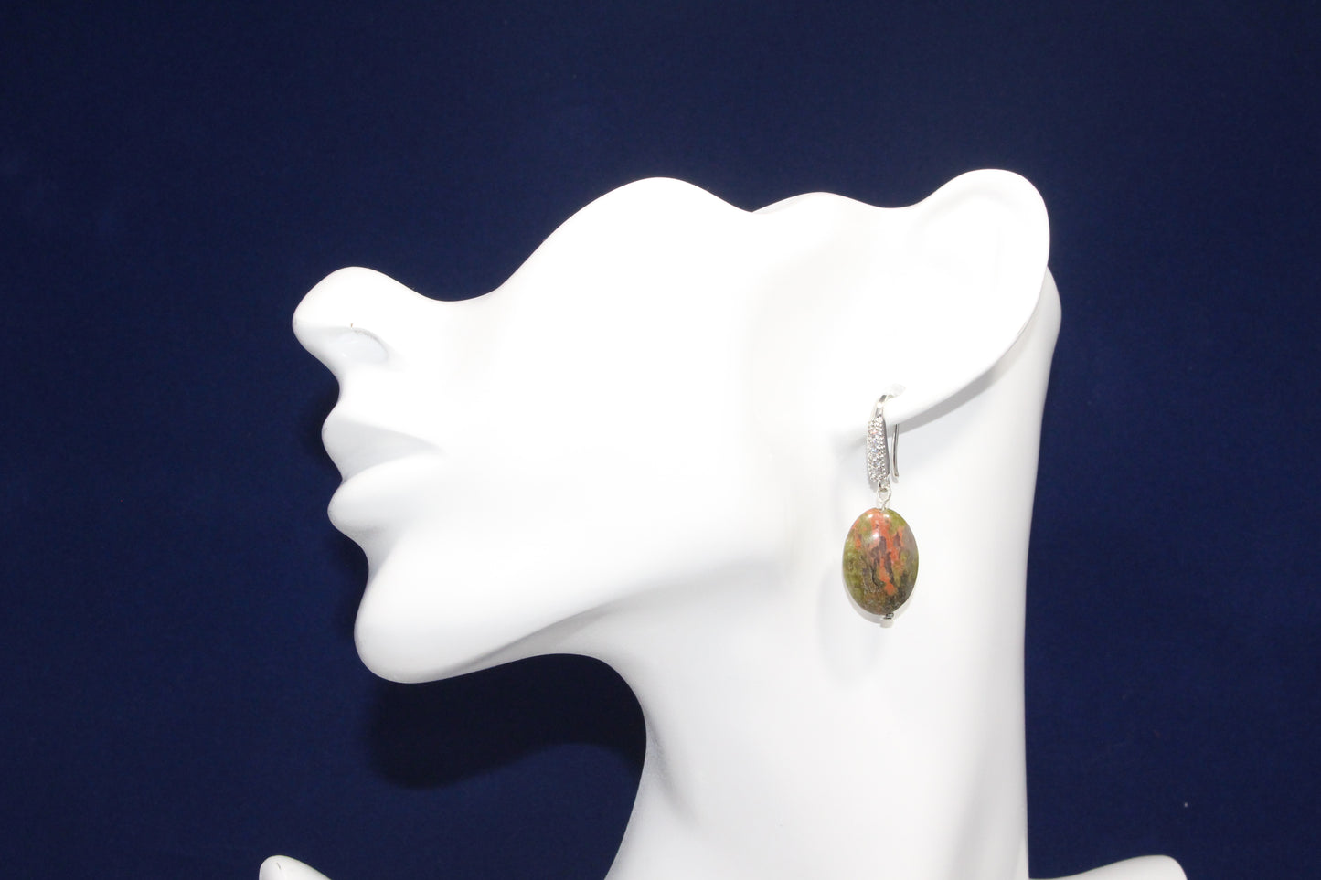 Unakite Dangle Earring