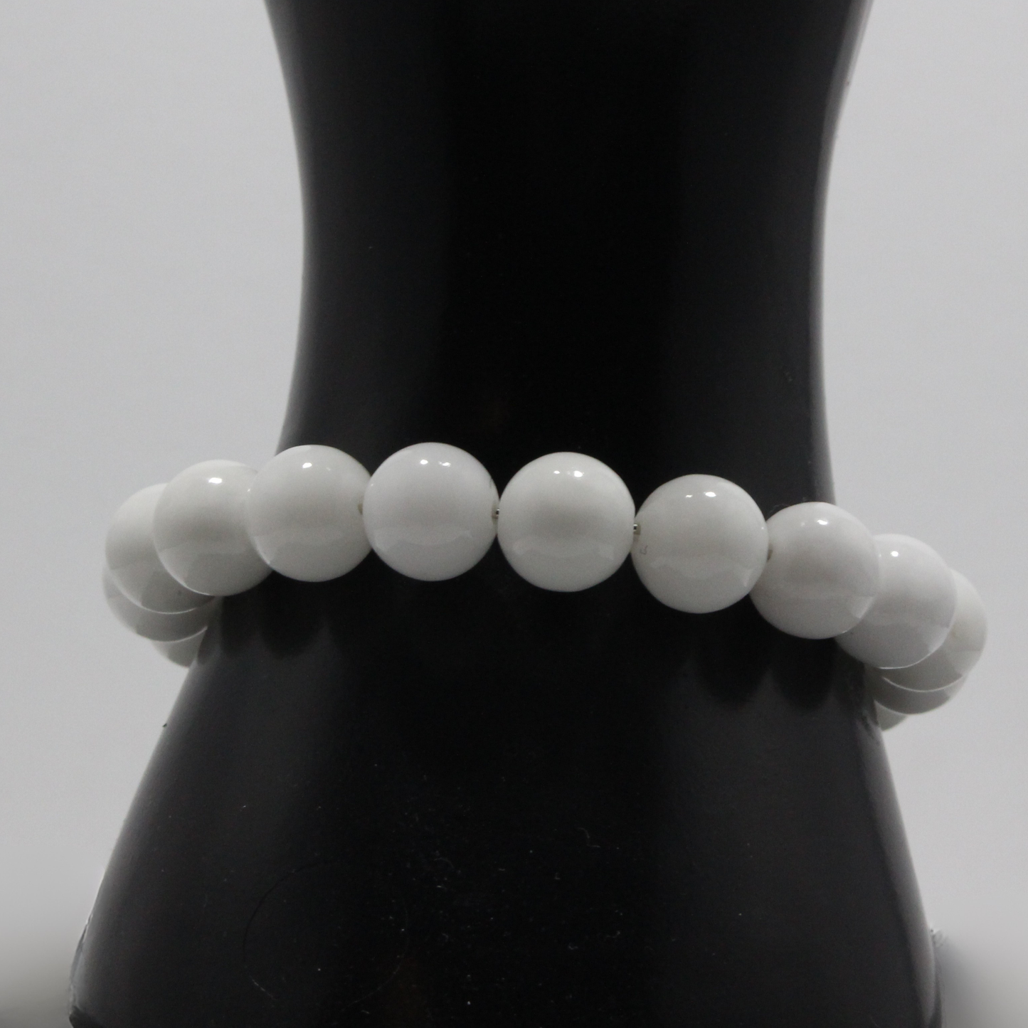 White Angelite Bracelet - Silver