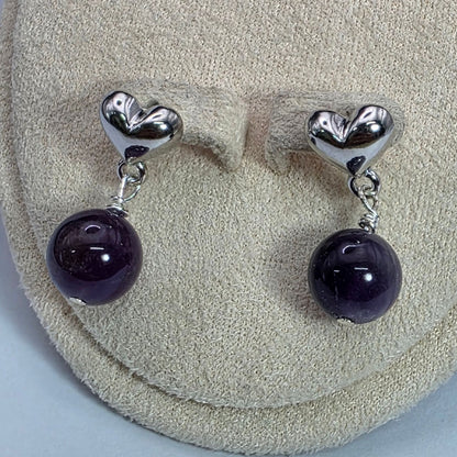 Amethyst Stud Earring