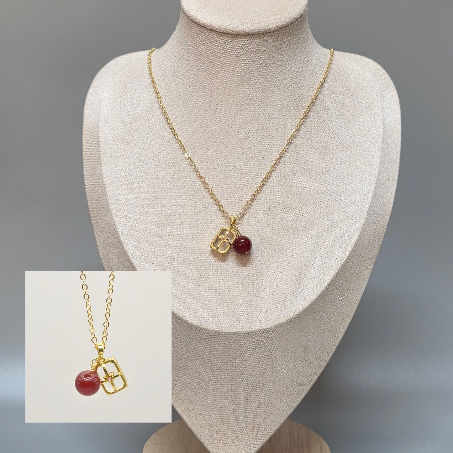 Carnelian with Pendant Necklace