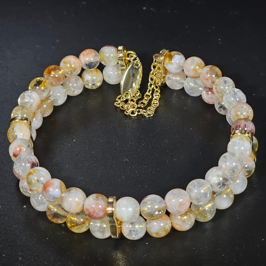 Citrine Double Strand Bracelet