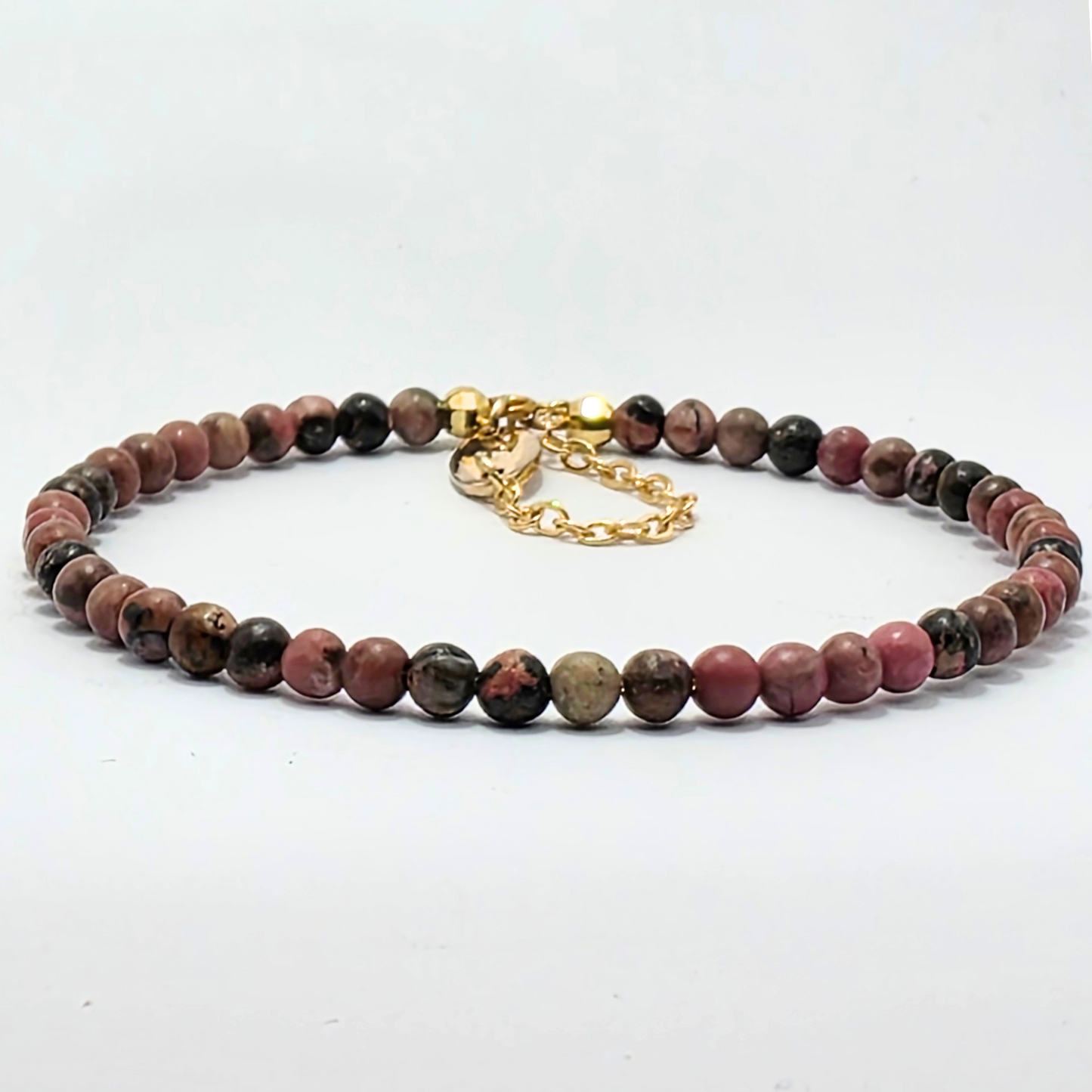Rhodonite 4mm Single Strand