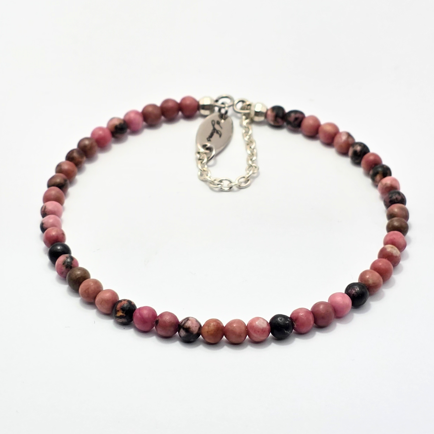 Rhodonite 4mm Single Strand