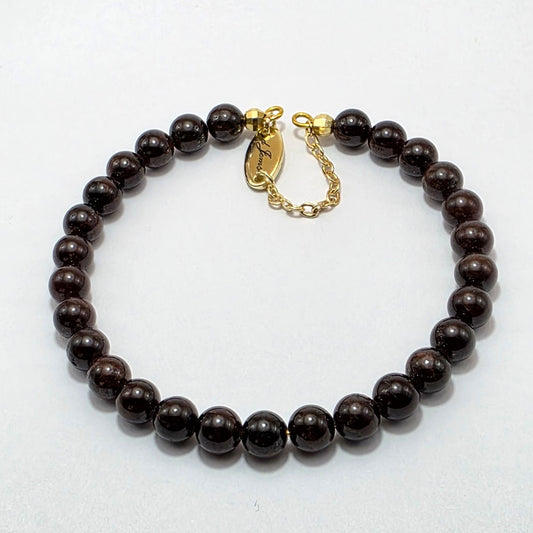 Garnet 6mm Bracelet