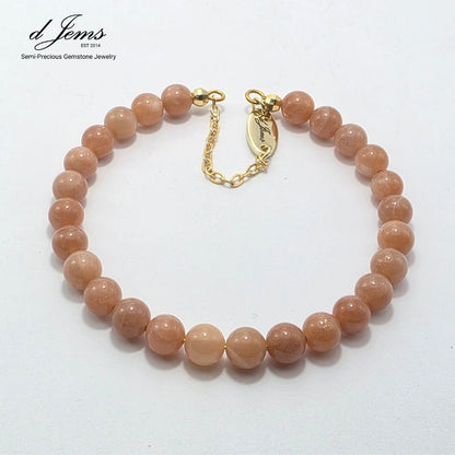 Sunstone 6mm Single Strand