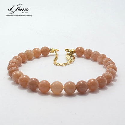 Sunstone 6mm Single Strand