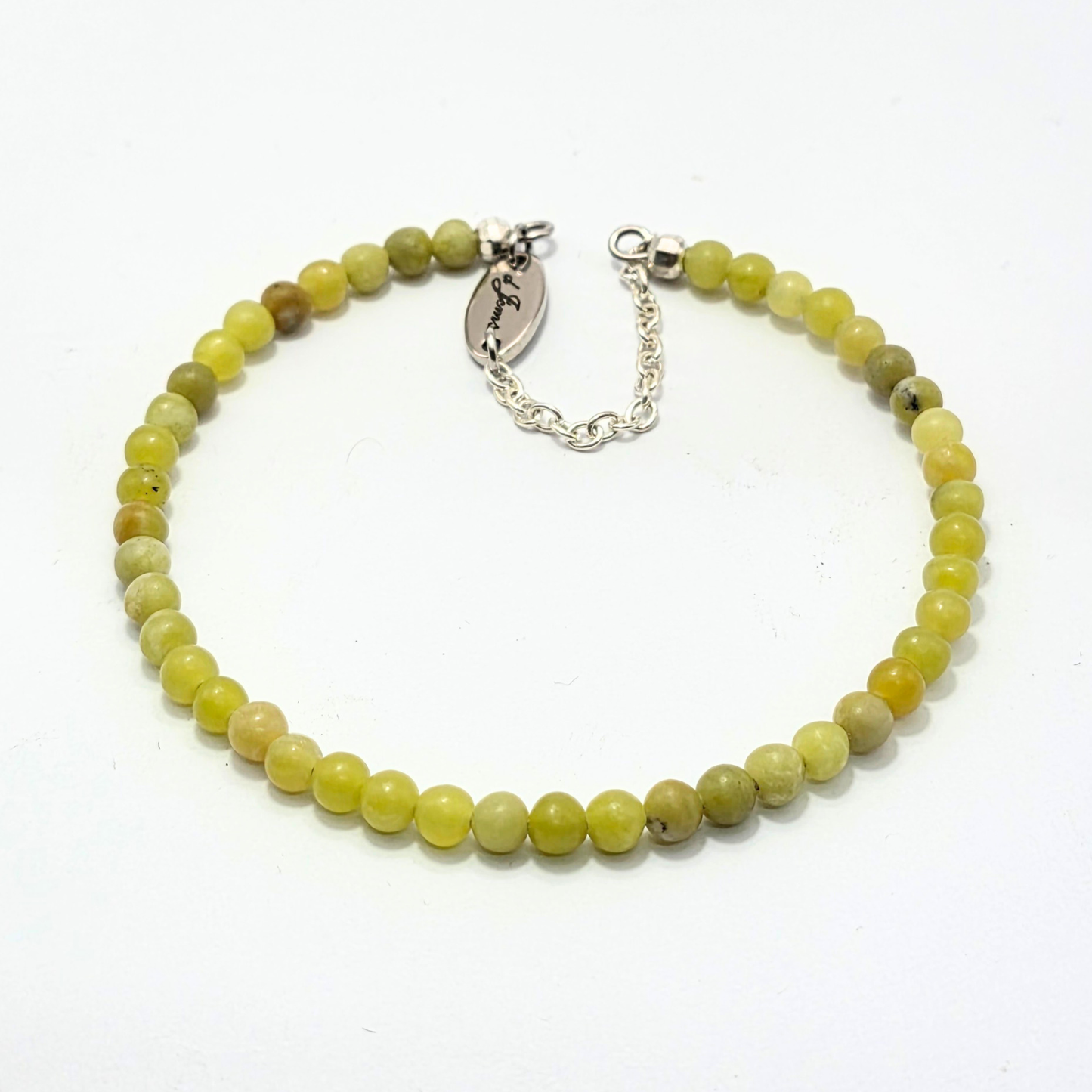 Taiwan Jade 4mm Single Strand Bracelet