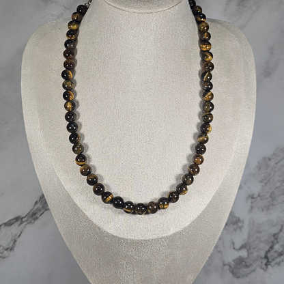 Brown Tigers Eye Necklace - Artemis