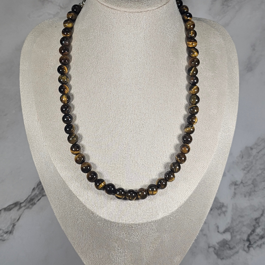 Brown Tigers Eye Necklace - Artemis