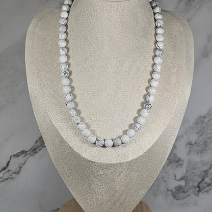Howlite Necklace- Artemis