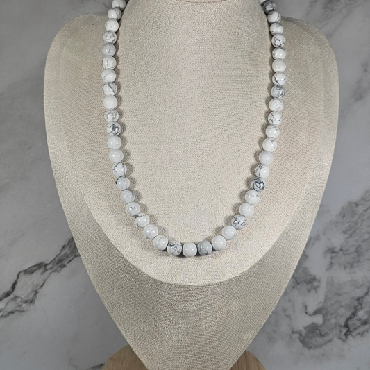 Howlite Necklace- Artemis