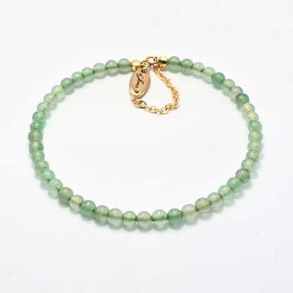 Green Aventurine 4mm Single Strand Bracelet