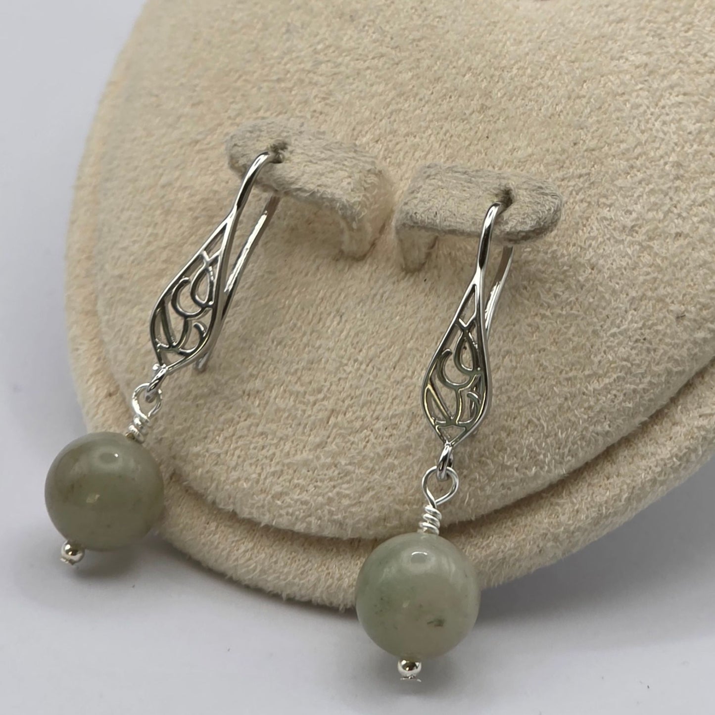 Jade Drop 10mm Earring