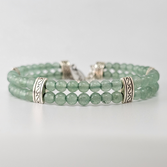 Green Aventurine 4mm Double Strand Bracelet