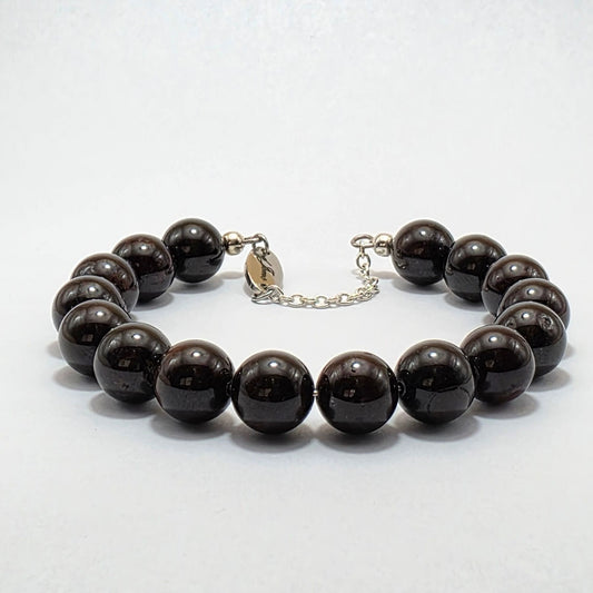 Garnet 10mm Bracelet