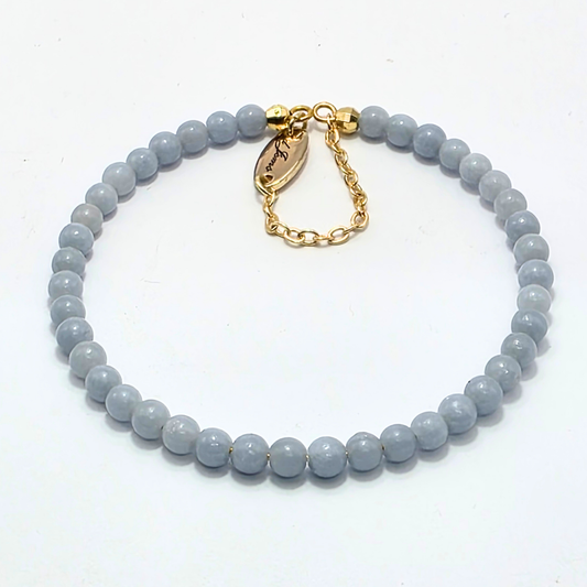 Angelite 4mm Single Strand