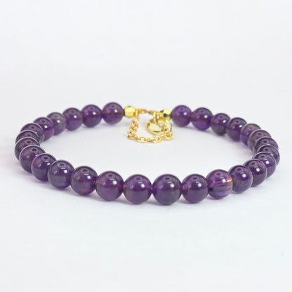 Amethyst 6mm Bracelet