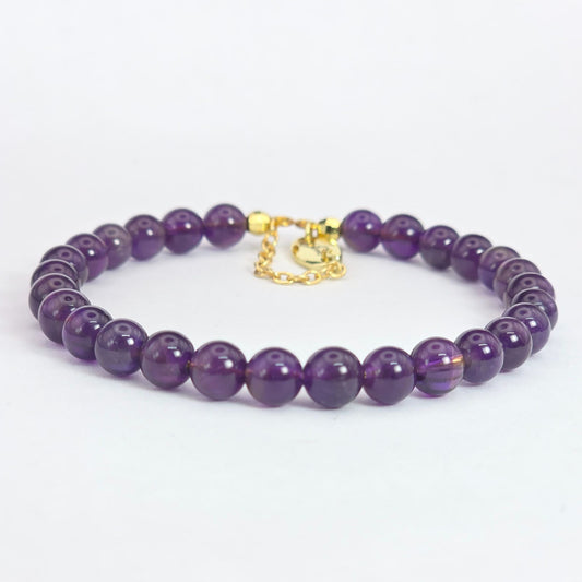 Amethyst 6mm Bracelet