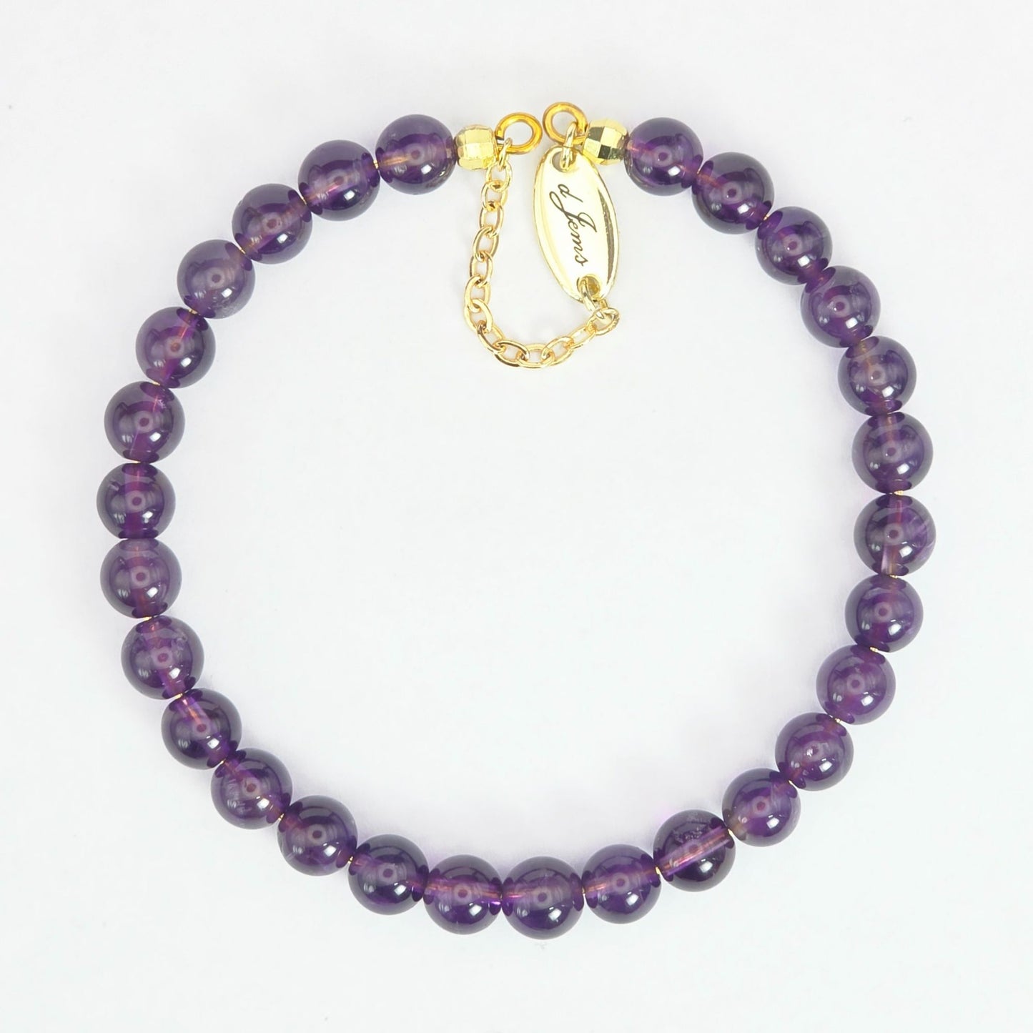 Amethyst 6mm Bracelet