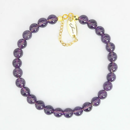 Amethyst 6mm Bracelet