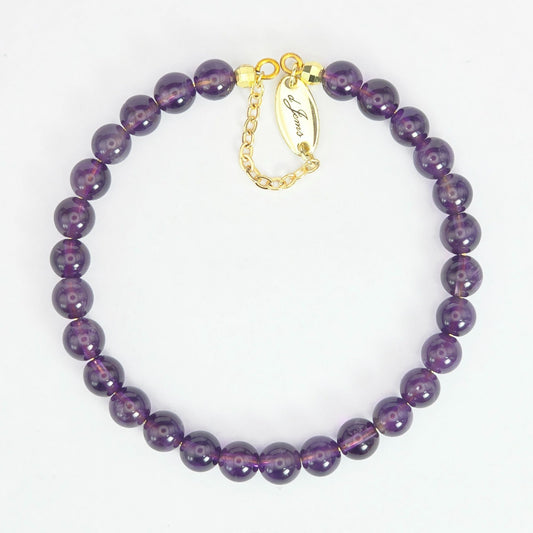 Amethyst 6mm Bracelet