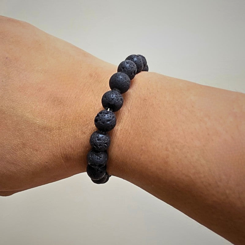 Black Lava Men's Bracelet